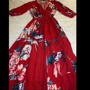 Gorgeous Red Flowy Dress